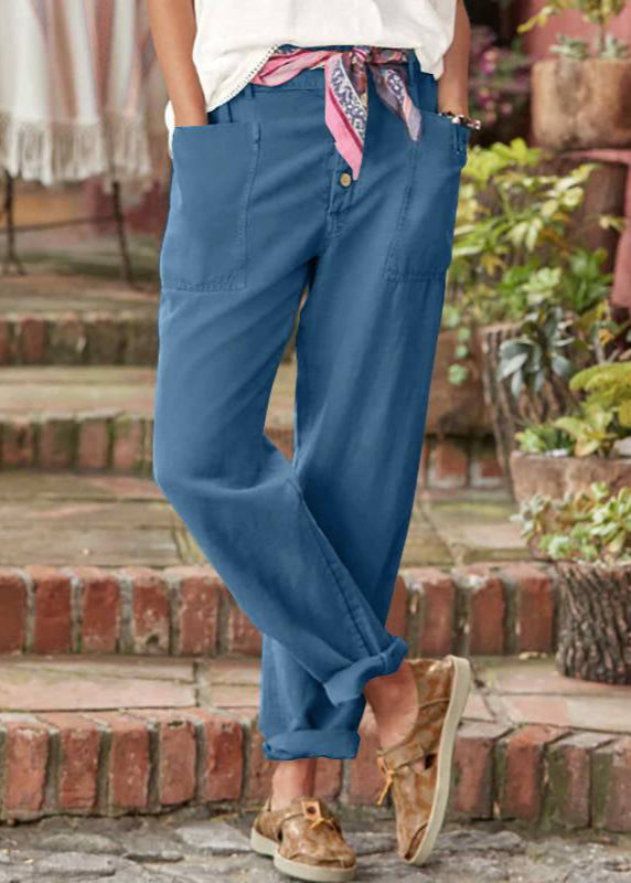 Alba | Elegante Rilassato Pantaloni with Patch Pockets