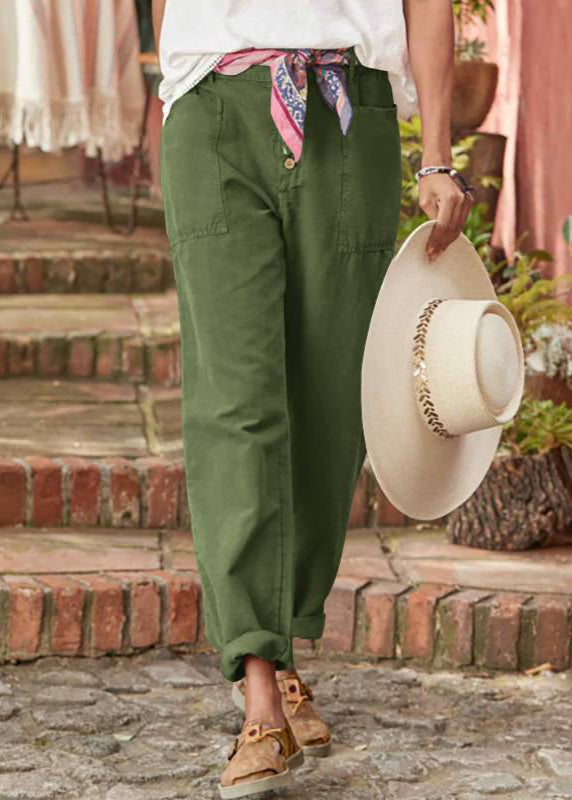 Alba | Elegante Rilassato Pantaloni with Patch Pockets