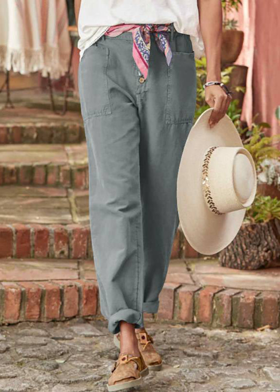 Alba | Elegante Rilassato Pantaloni with Patch Pockets