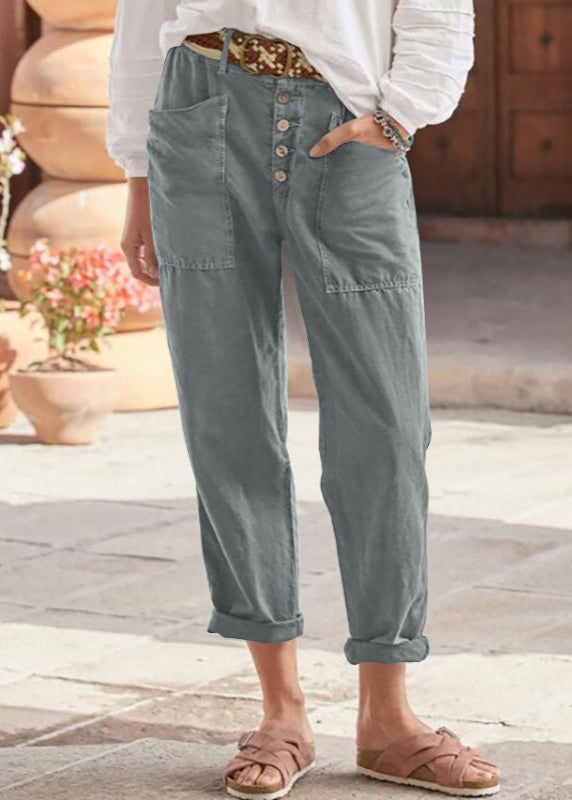 Alba | Elegante Rilassato Pantaloni with Patch Pockets