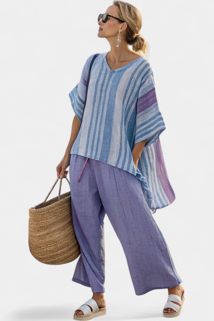 Zellora | Completo Lavanda e Azzurro