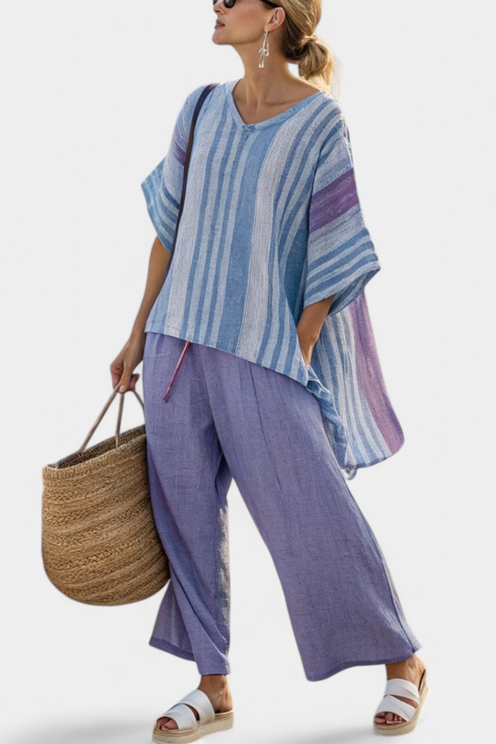 Zellora | Completo Lavanda e Azzurro
