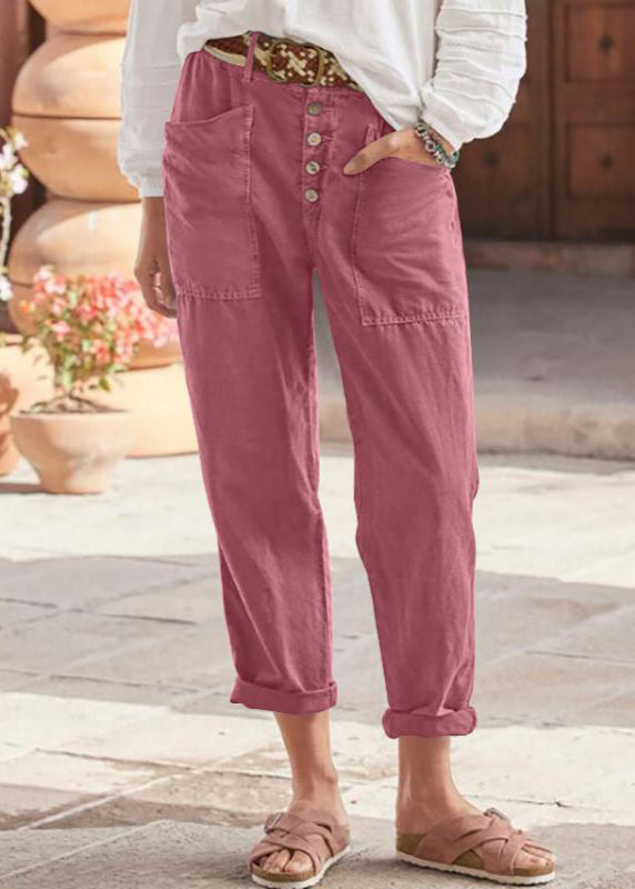 Alba | Elegante Rilassato Pantaloni with Patch Pockets