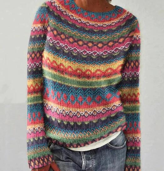 Zia | Rainbow Stripe Maglia Jumper