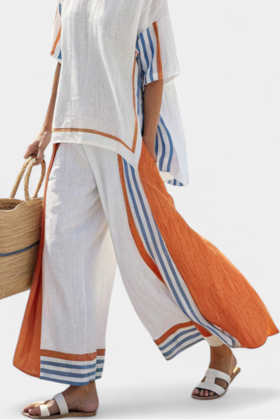 Thorneil | a Righe Pantaloni & Top