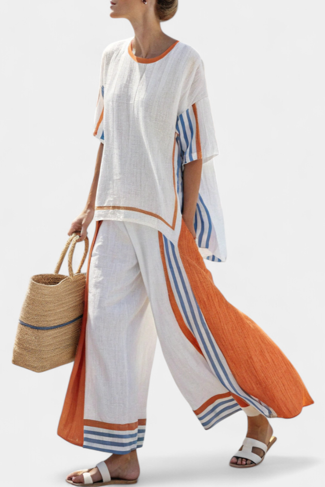Thorneil | a Righe Pantaloni & Top