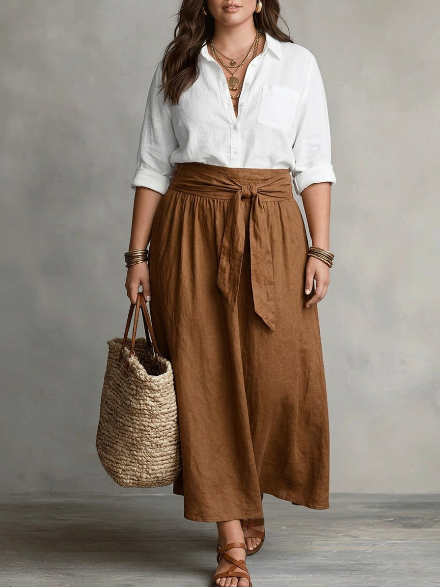 Vera | Due Pezzi Maglietta and Midi Gonna Completo