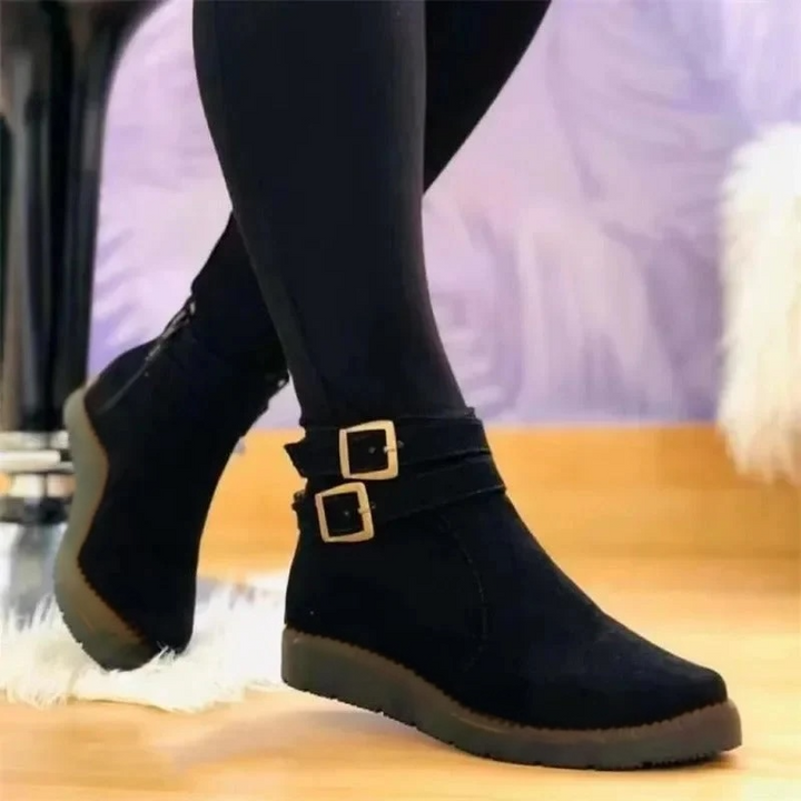 Noria | Women’s Ankle Stivali with Double Buckle