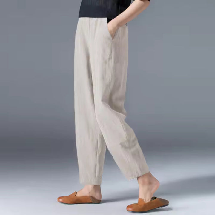 Irene | Leggero Estate Pantaloni with Pleated Front