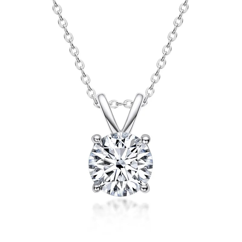Collana Exclusif in Argento Sterling con Moissanite