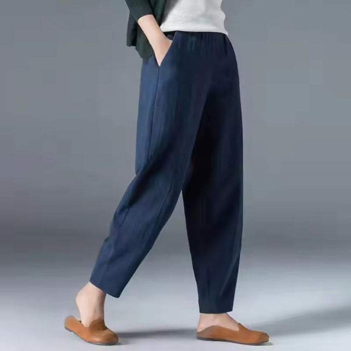 Irene | Leggero Estate Pantaloni with Pleated Front