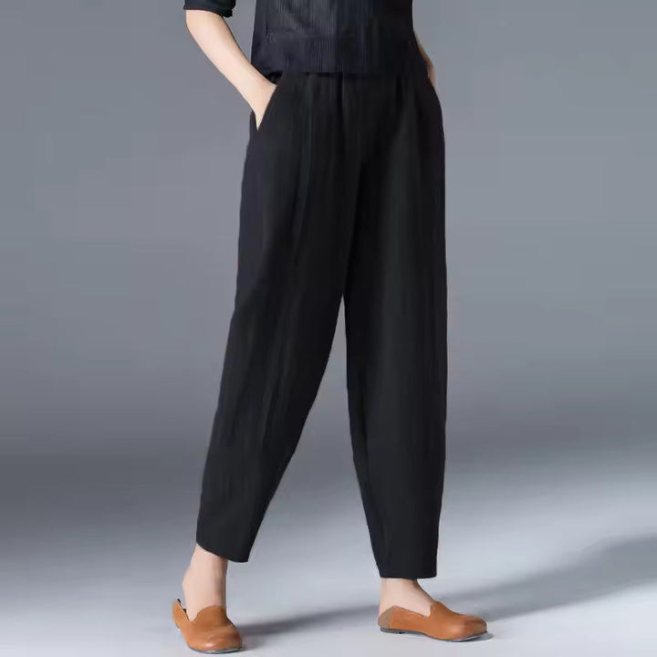 Irene | Leggero Estate Pantaloni with Pleated Front