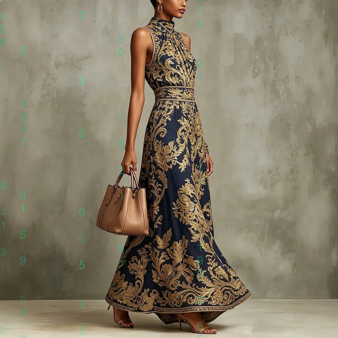 Seraphina | Oro Embroidered Evening Gown