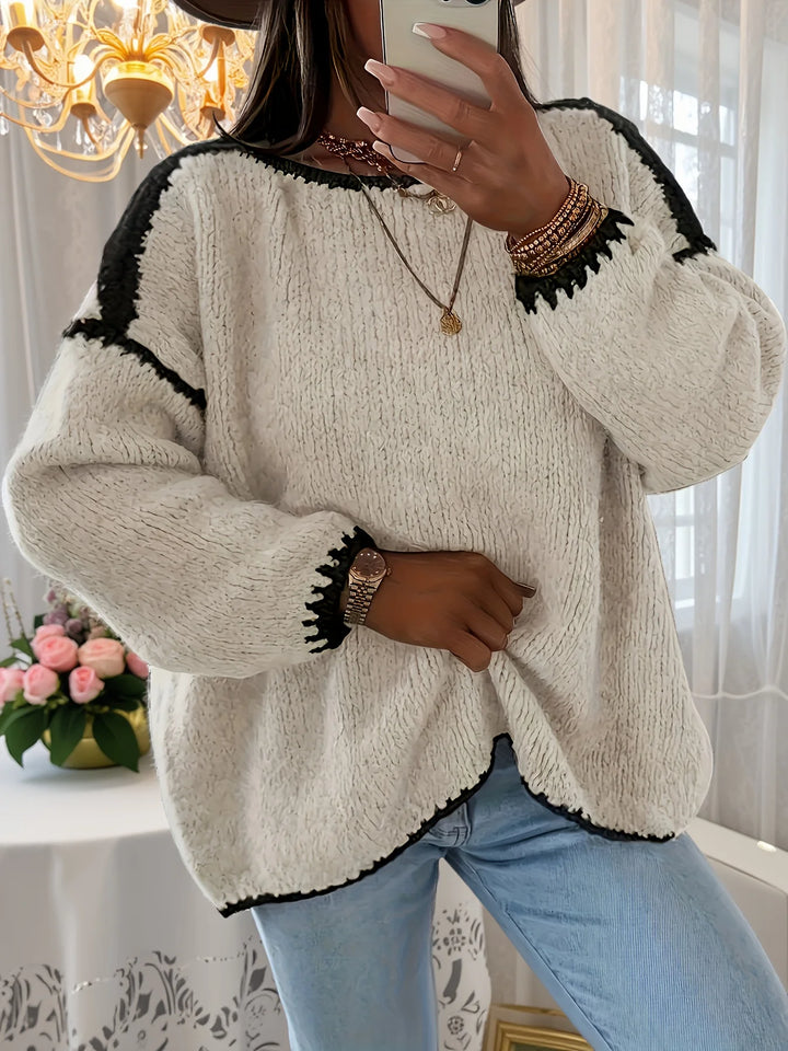 Astrid | Colour-Block Drop-Shoulder Jumper
