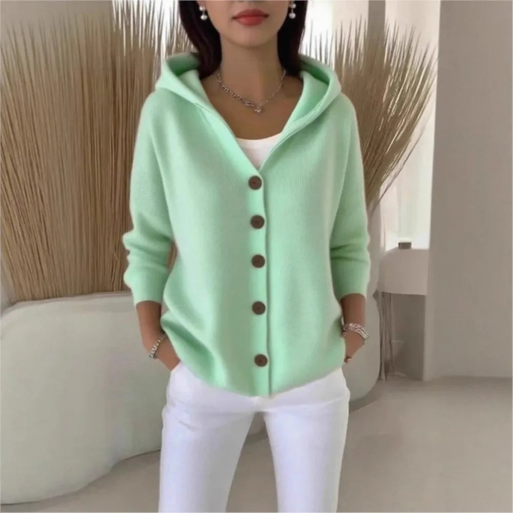 Willow | Hooded Button Cardigan