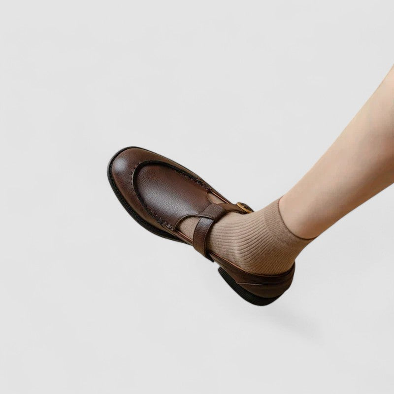 Zhelynne | Scarpe Ortopediche Mary Jane Punta Quadrata