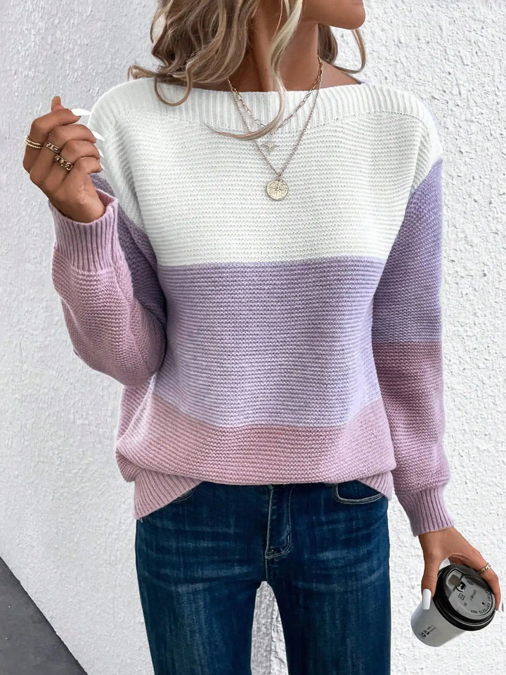 Iris | Three-Colour Patchwork Maglione