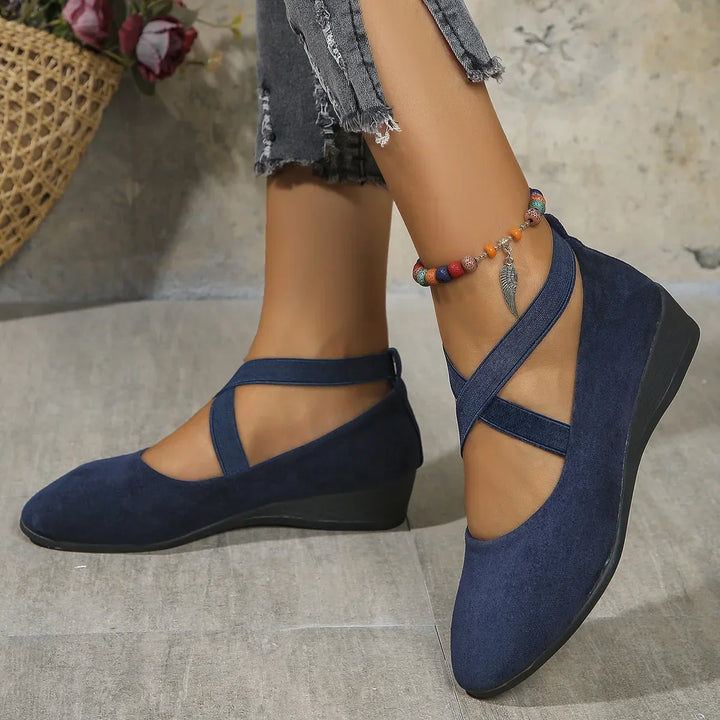 Wisteria | Blu Wedge Orthopedic Scarpe