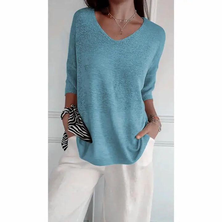 Calantrix | Scollo a V Knitted Top