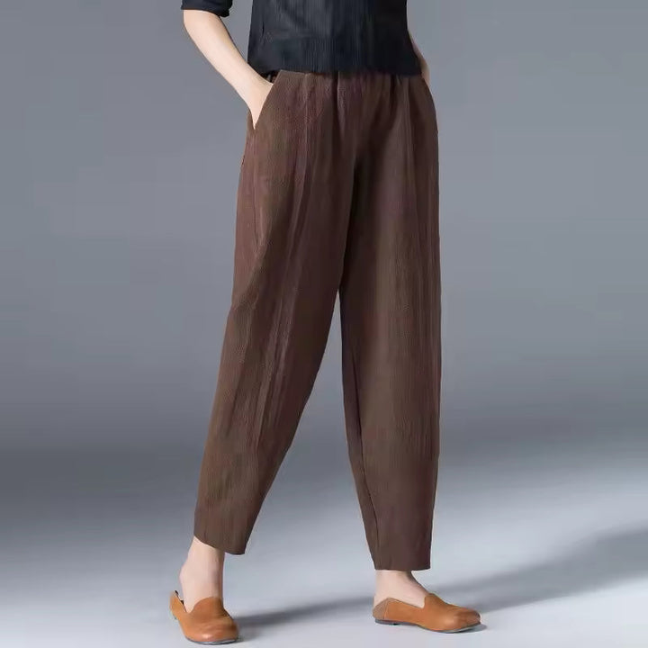 Irene | Leggero Estate Pantaloni with Pleated Front