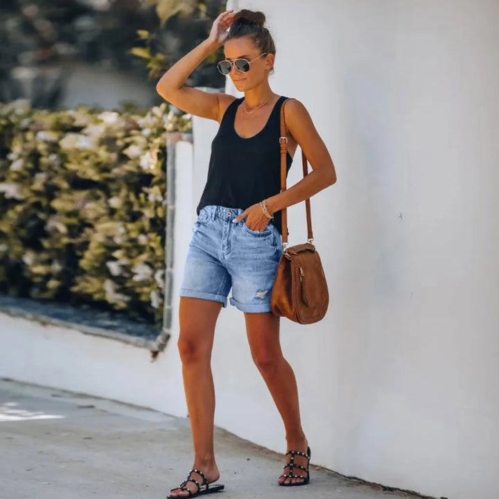 Denise | Classico High Waist Denim Shorts