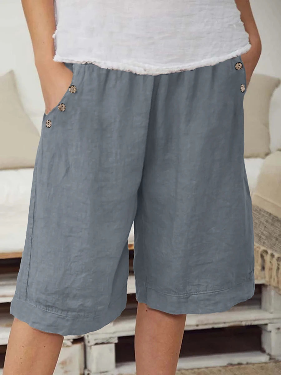Reeve | Gamba Larga Elastic-Waist Shorts