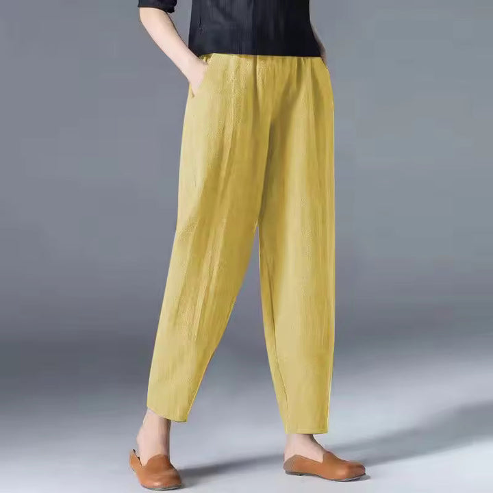 Irene | Leggero Estate Pantaloni with Pleated Front