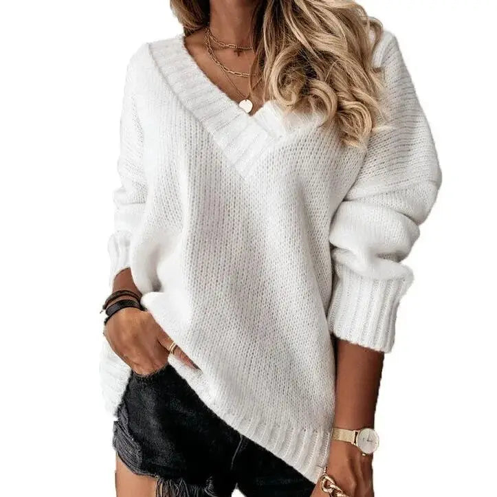 Faye | Morbido Scollo a V Pullover
