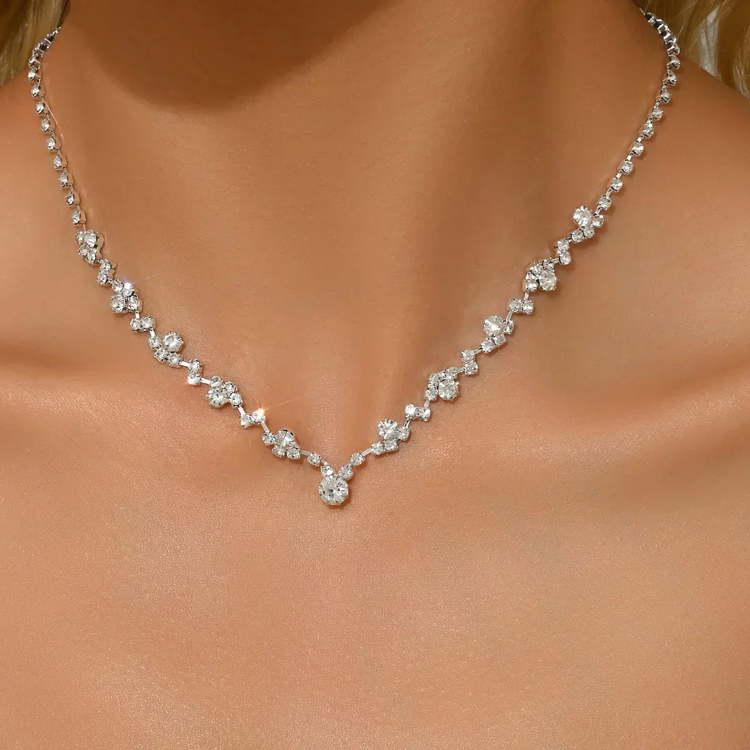 Collana di Mariage Elegante con Diamants