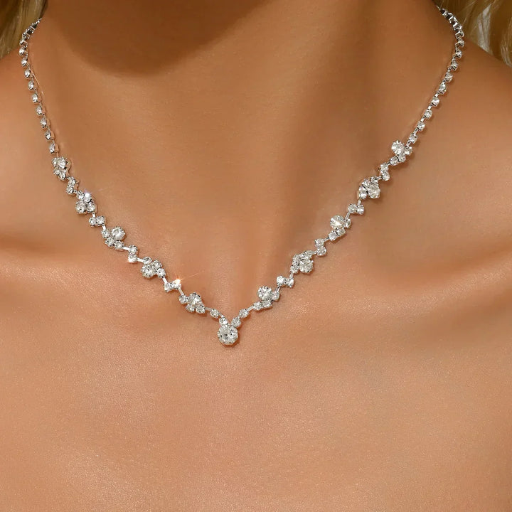 Collana di Mariage Elegante con Diamants