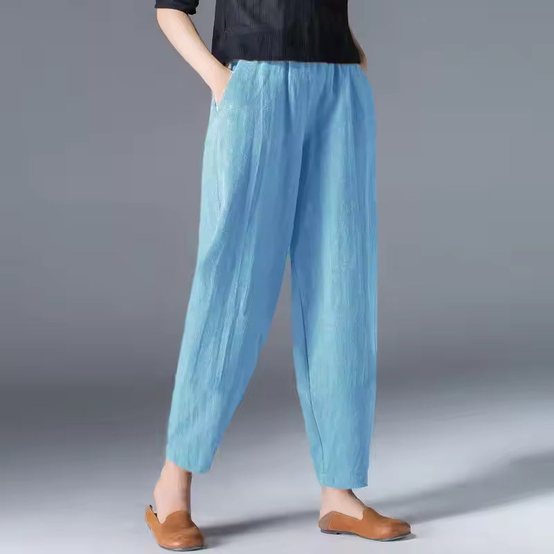 Irene | Leggero Estate Pantaloni with Pleated Front