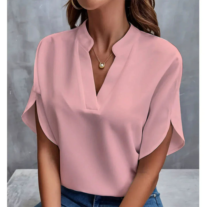 Marlenne | Scollo a V Half Sleeve Camicetta
