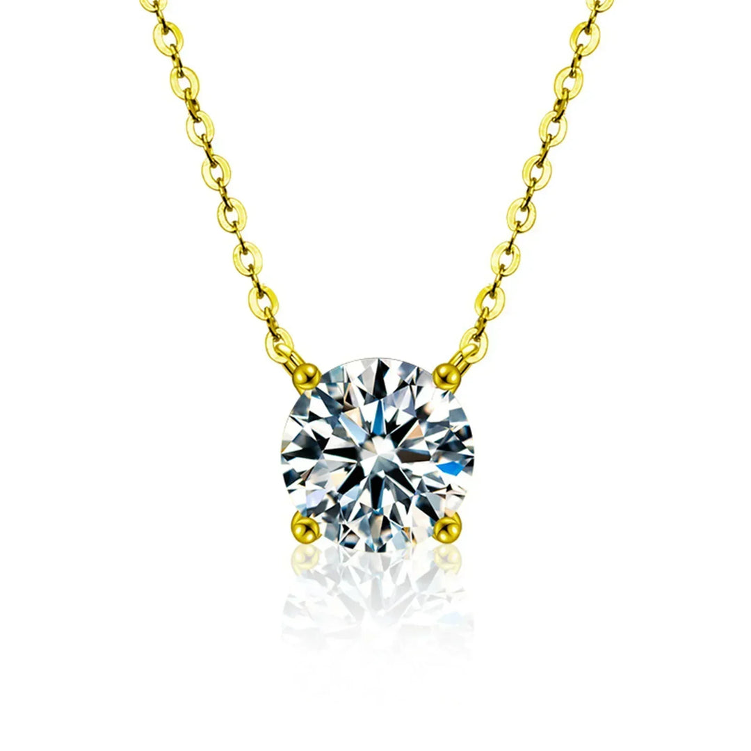 Collana Placcato Oro con Zirconi