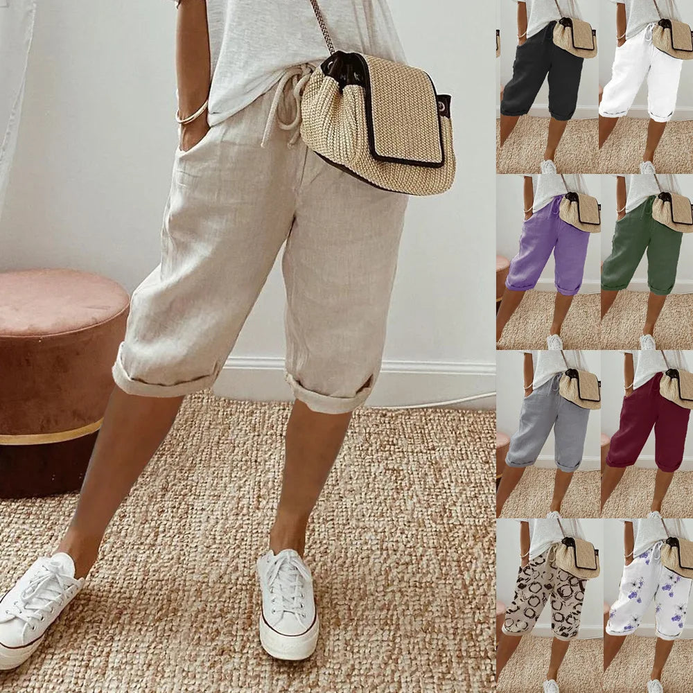 Wren | Lino Blend Sash-Tie Shorts