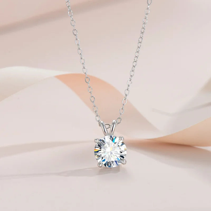 Collana Exclusif in Argento Sterling con Moissanite