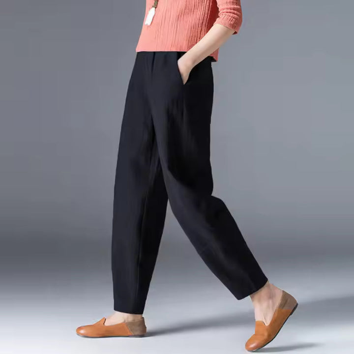 Irene | Leggero Estate Pantaloni with Pleated Front