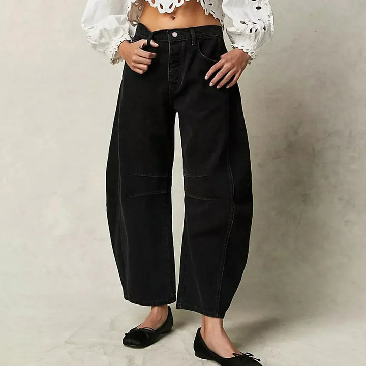 Calla | Moderno Gamba Larga Cropped Pantaloni