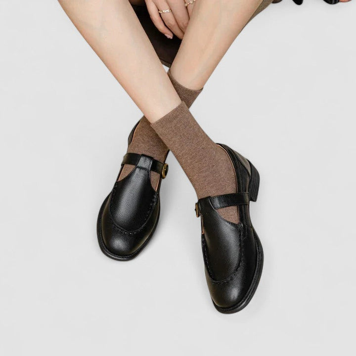 Zhelynne | Scarpe Ortopediche Mary Jane Punta Quadrata