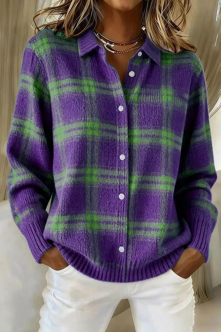 Marlowe | Scozzese Longline Cardigan
