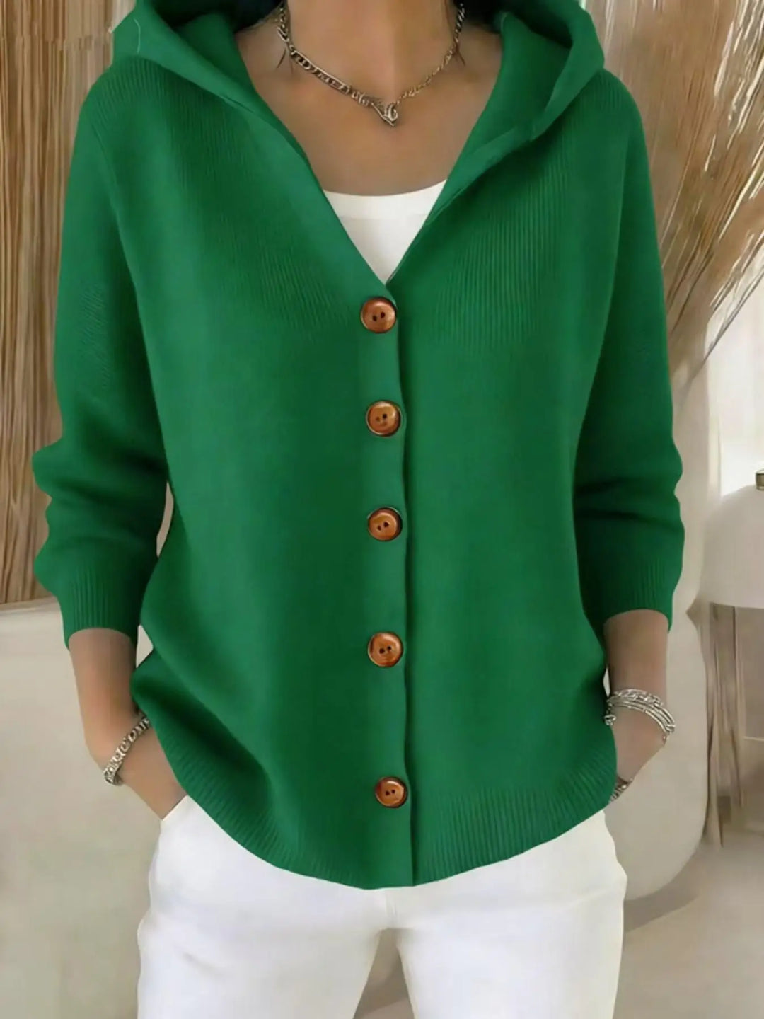 Callie | Hooded Maglia Cardigan