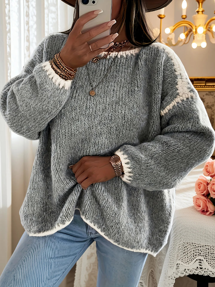 Astrid | Colour-Block Drop-Shoulder Jumper