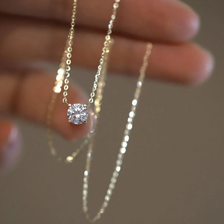 Collana Placcato Oro con Zirconi
