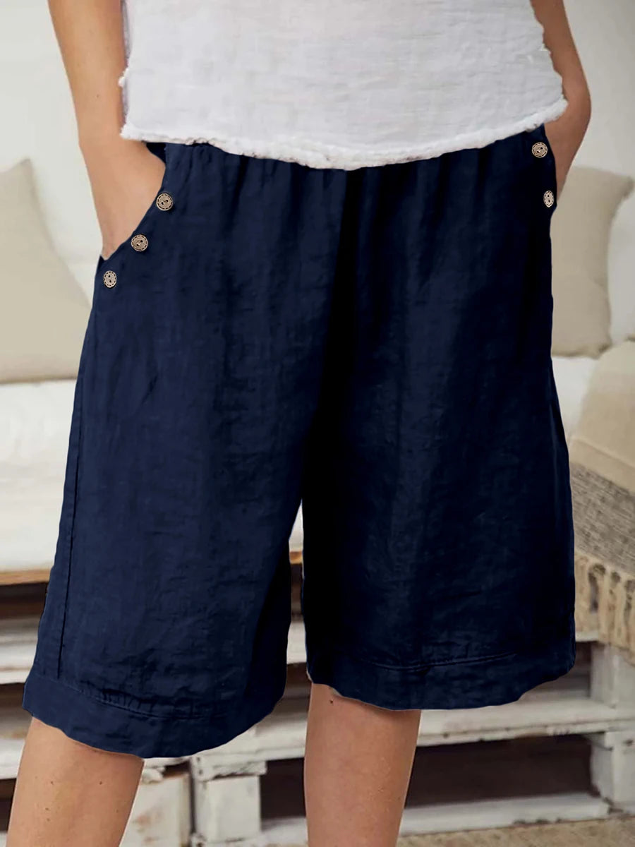 Reeve | Gamba Larga Elastic-Waist Shorts