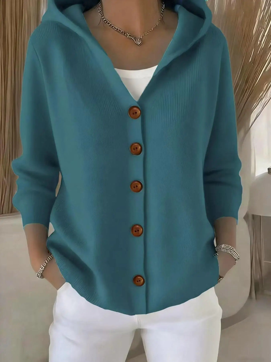 Callie | Hooded Maglia Cardigan