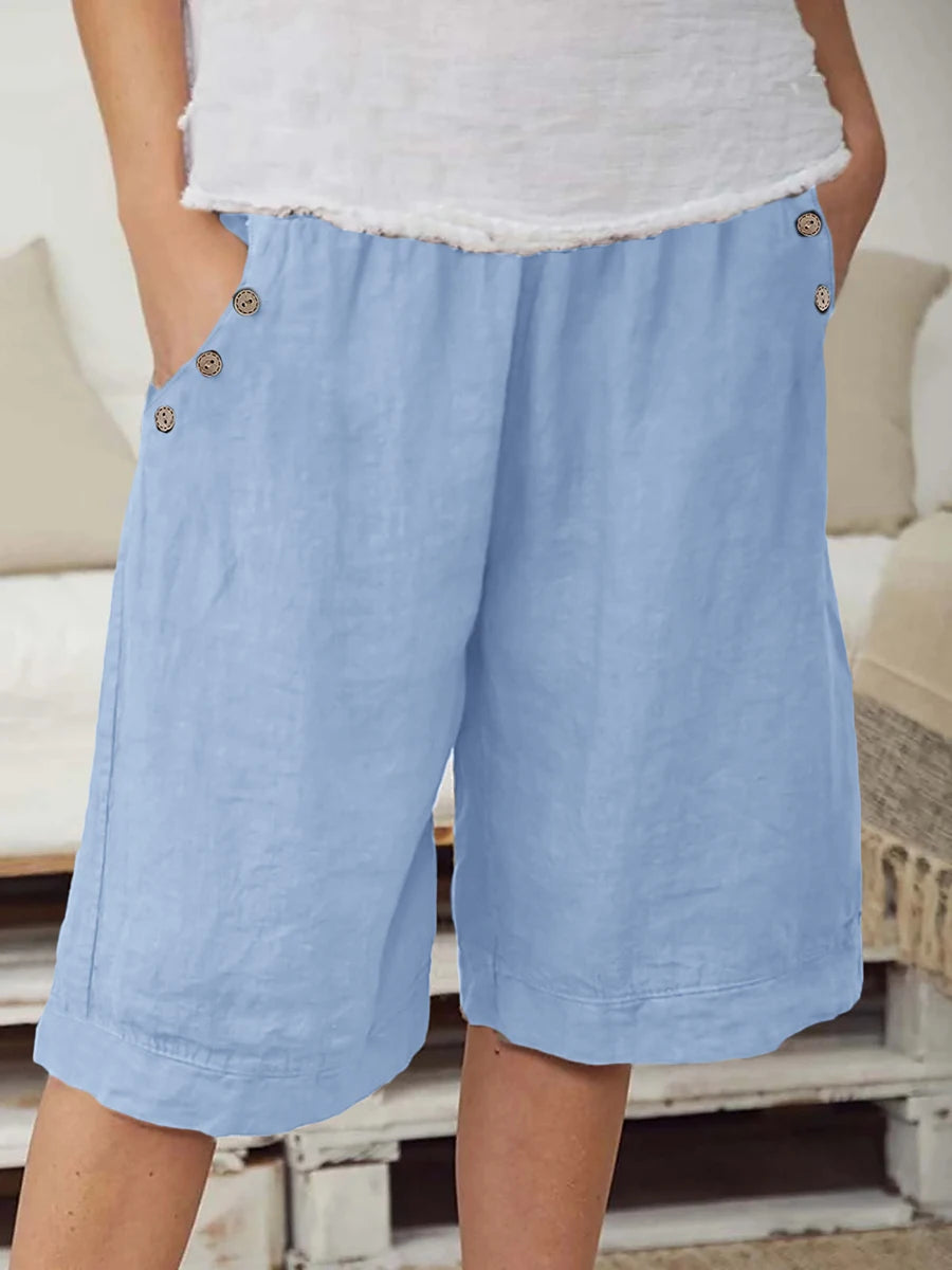 Reeve | Gamba Larga Elastic-Waist Shorts