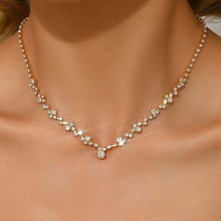 Collana di Mariage Elegante con Diamants