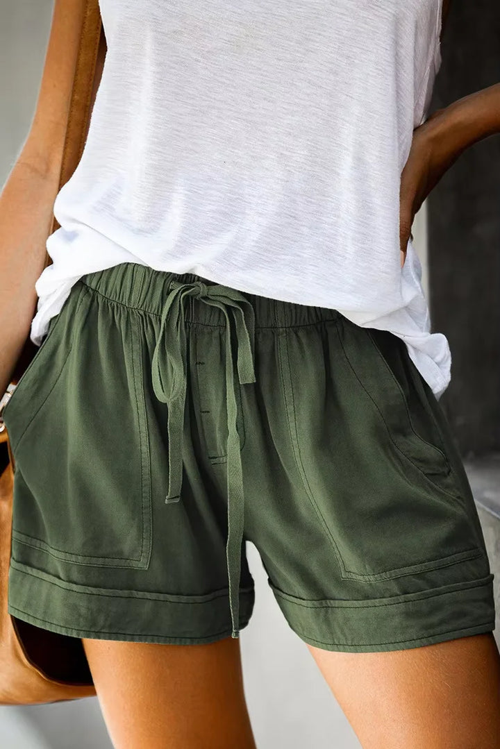 Lark | Pizzo-Up Gamba Larga Twill Shorts
