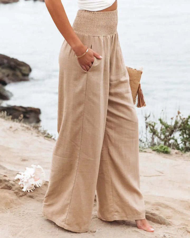 Farrow | Pantaloni Ampi con Vita Elastica