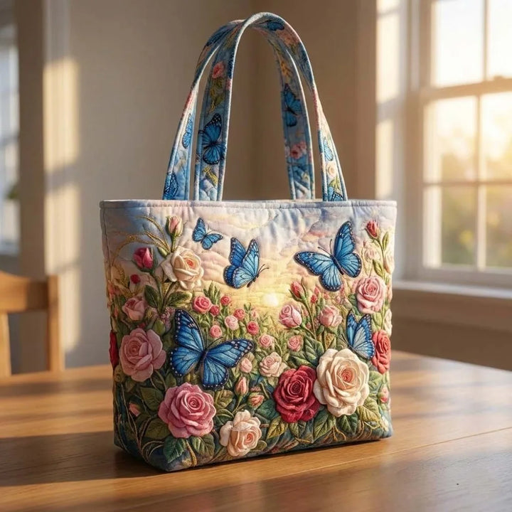 Butterfly Patterns Trapuntato Tote