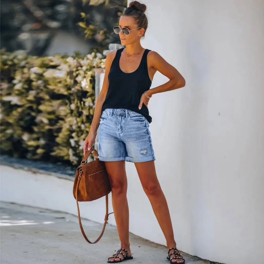 Denise | Classico High Waist Denim Shorts